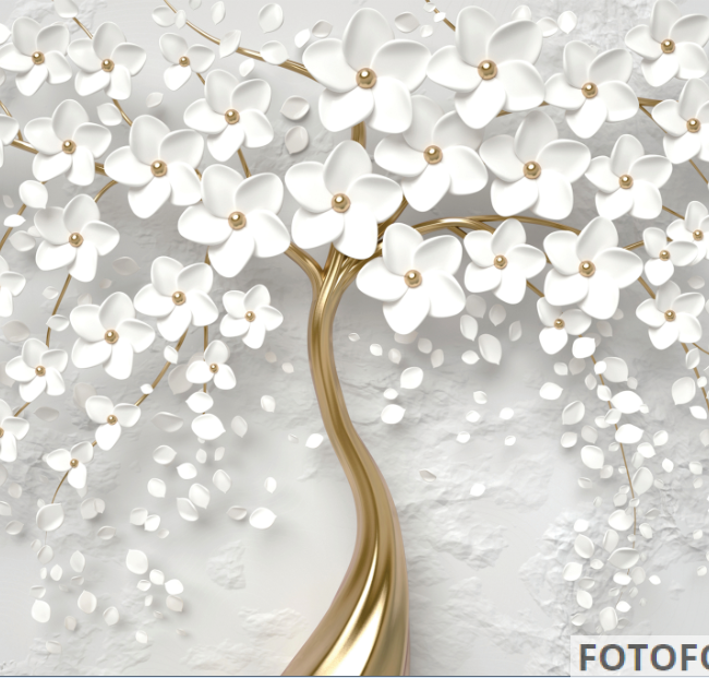 Фотофон золоте дерево