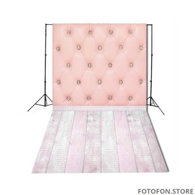 Фотофон Стіна Підлога "Рожева шкіра і дерев'яна підлога"