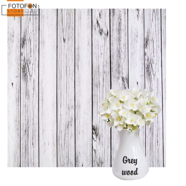 Фотофон, фон для фото вініл студійний текстури Сіре дерево