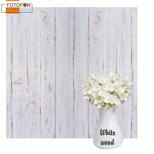 Фотофон, фон для фото вініл студійний текстури білі дошки