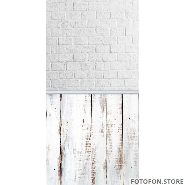 Фото подвійний стіна підлога сіра цегла і дерев'яна підлога