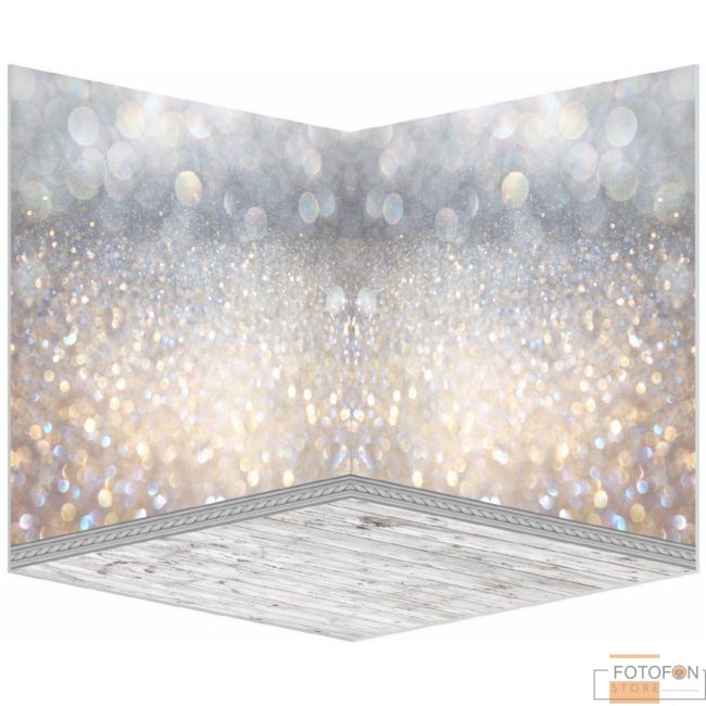 3Д вініловий кутовий фотофон Bokeh light backgrounds
