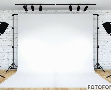 Фотофон студійний однотонний, фон для фото вініловий білий матовий