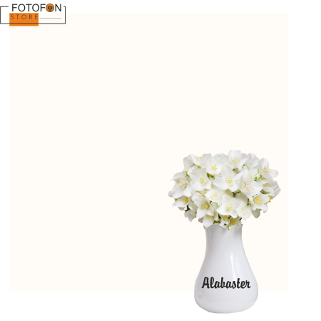 Однотонний фотофон світло-бежевий, вініловий студійний фон для фото Alabaster