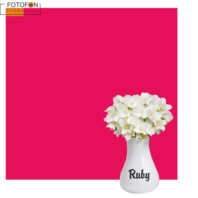 Однотонний фотофон яскраво-рожевий Ruby