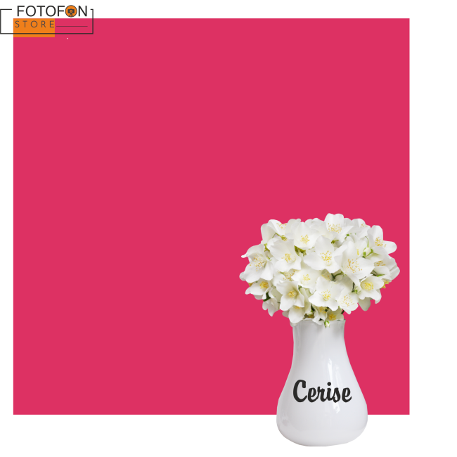 Однотонний фотофон соковитий рожевий, фон для фото вініловий студійний Cerise