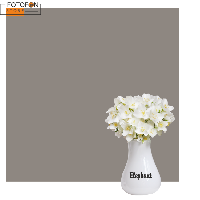Фотофон однотонный серый Elephant