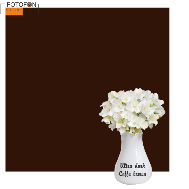 Фотофон однотонний коричневий Ultra dark coffee brown