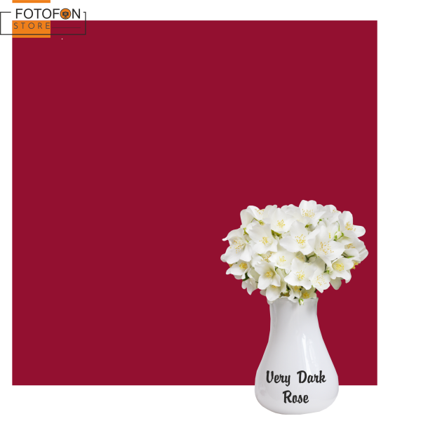 Однотонний вініловий ягідний фотофон Very dark rose