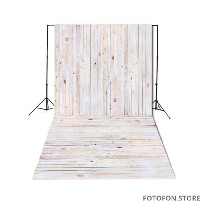Вініловий фотофон для студійної фотозйомки Стіна Підлога Бежеве дерево