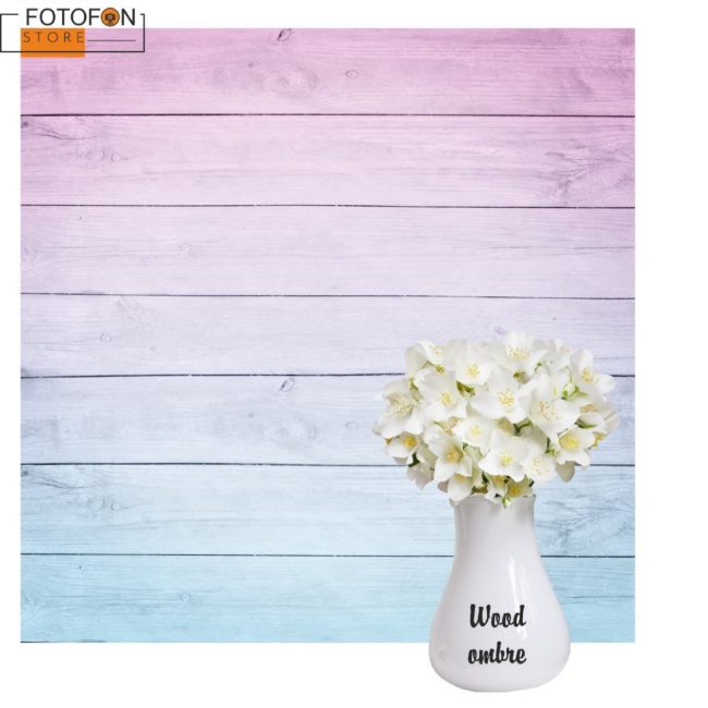 Фотофон, фон для фото вініловий студійний текстури для дитячого одягу Рожеве дерево омбре