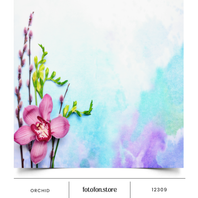 Фотофон, фон для фото вініловий Орхідея