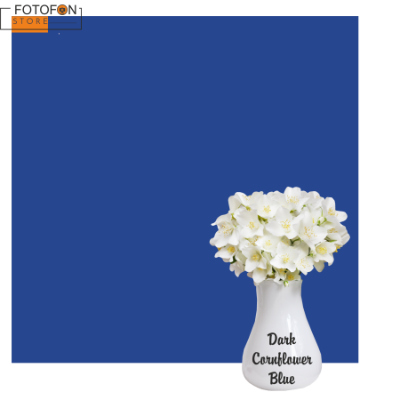 Однотонний вініловий фотофон Темно-Васильковий Dark Cornflower Blue