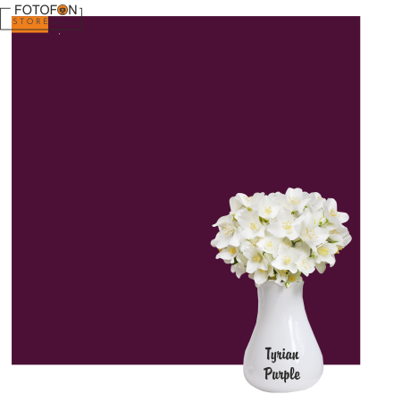 Однотонний вініловий фотофон Тірійський Пурпур Tyrian Purple