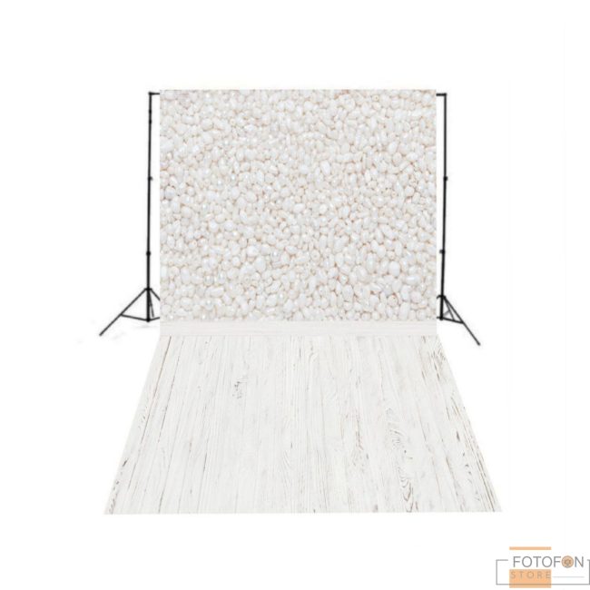 Вініловий фон для фотозйомки Стіна Підлога Перлинки