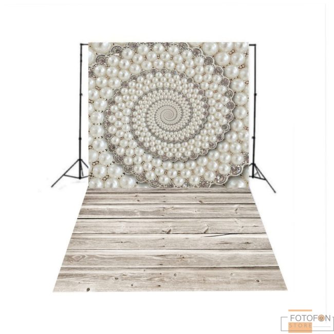 Вініловий фон Стіна Підлога "Pearls Diamonds"
