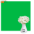 Однотонний вініловий фотофон Зелений Green Аpple