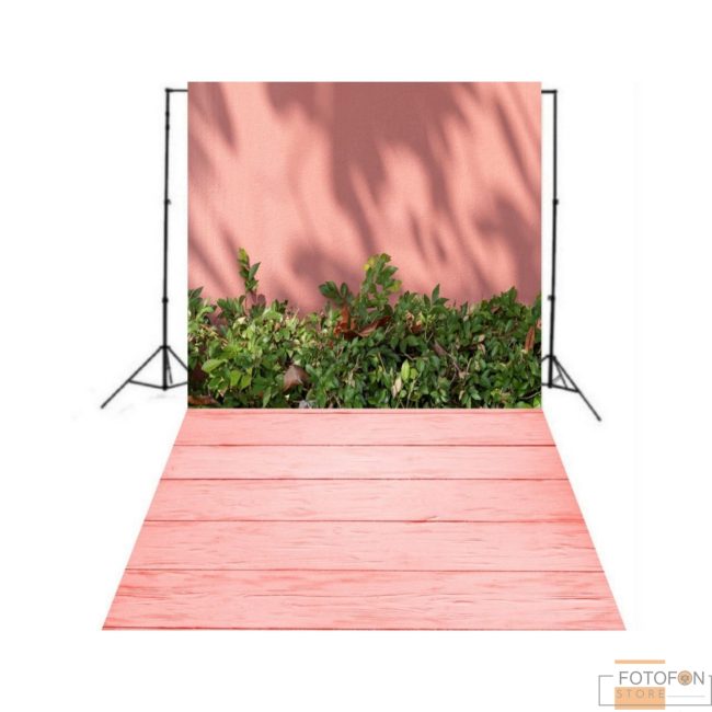 Фотофон Стіна Пол "Сад біля рожевої стіни"