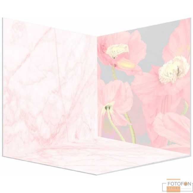 Фотофон вініловий кутовий 3D "Delicate Tulips"