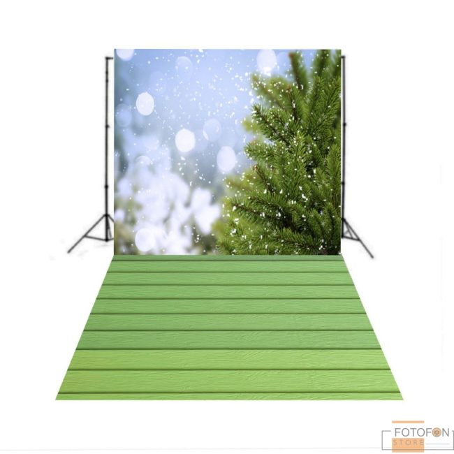 Вініловий фон Стіна Підлога Чарівний Зимовий Ліс