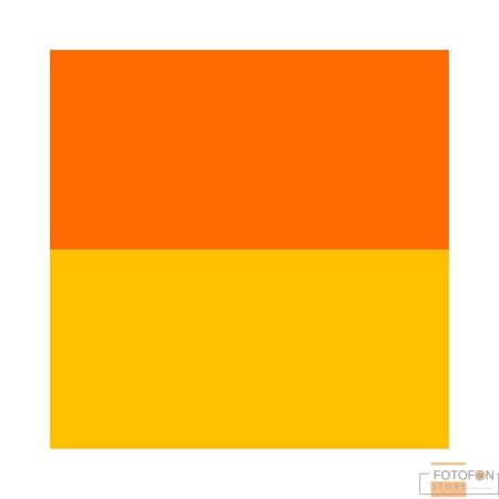 Однотонний вініловий фотофон Double Orange-Yellow - Image 2