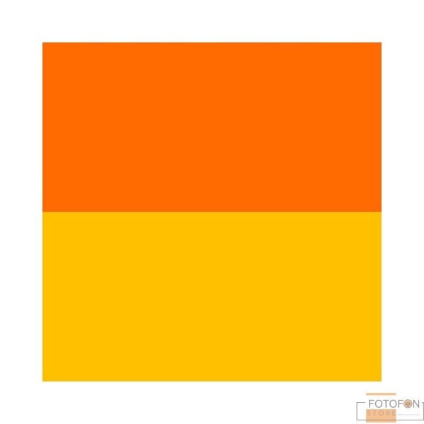 Однотонний вініловий фотофон Double Orange-Yellow - Image 2