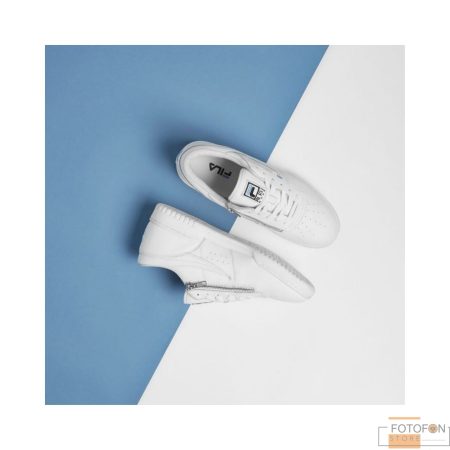 Однотонний вініловий фотофон Double Blue - grey - Image 2