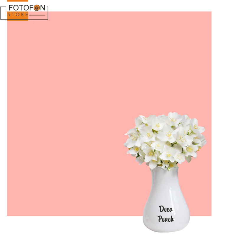 Однотонний фон Персиковий Deco Peach