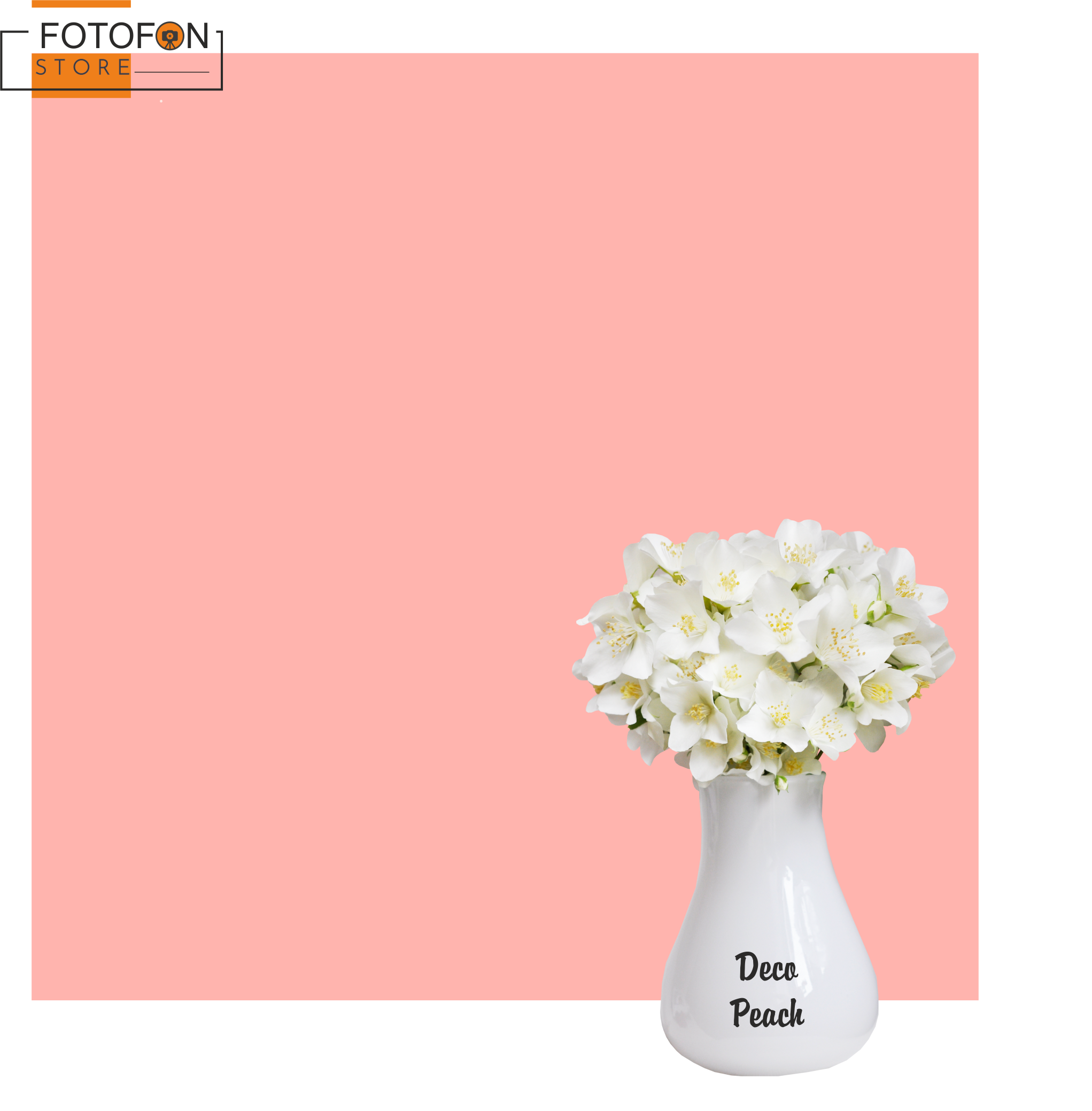 Однотонний фон Персиковий Deco Peach