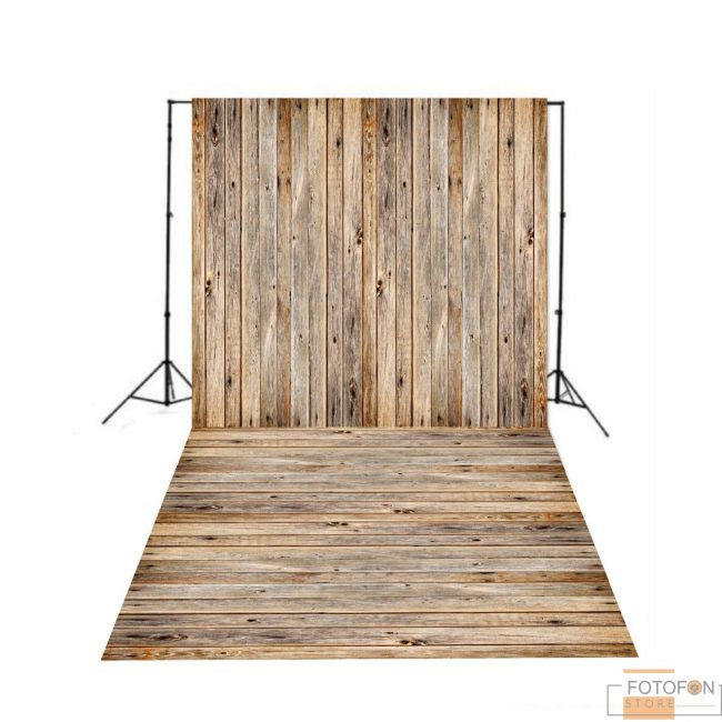 Вініловий фон Стіна Підлога Wooden planks