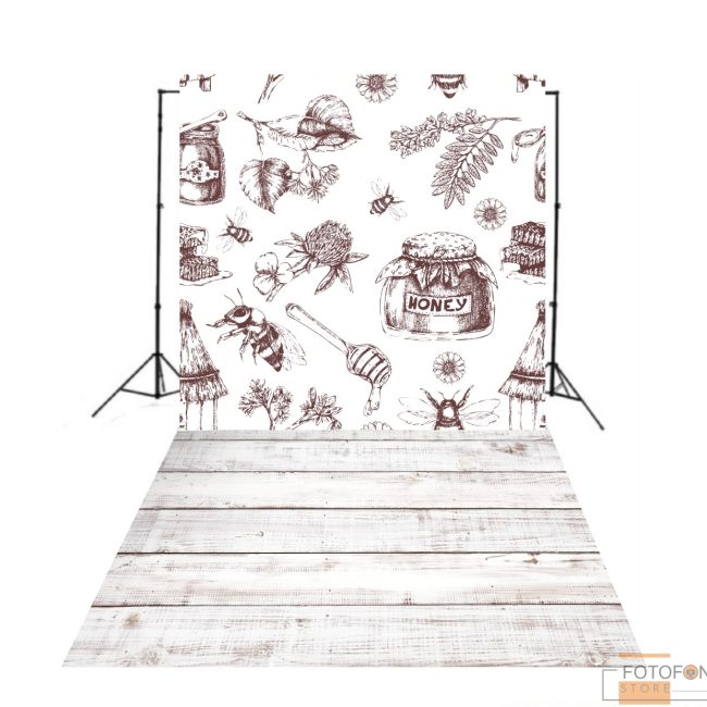 Вініловий фон "Стіна Підлога для меду, тортів, випічки Honey"