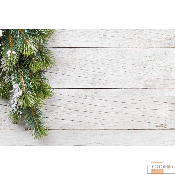 Вініловий фотофон для предметної зйомки Christmas snow fir tree - Image 2
