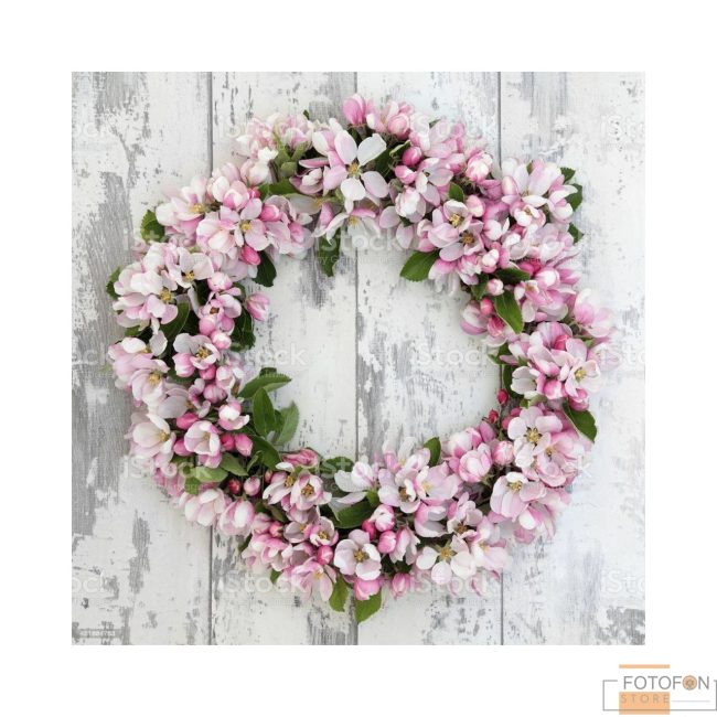 Фотофон, фон для фото виниловый Apple flower blossom