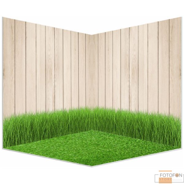 3Д вініловий кутовий фотофон Grass - Image 1