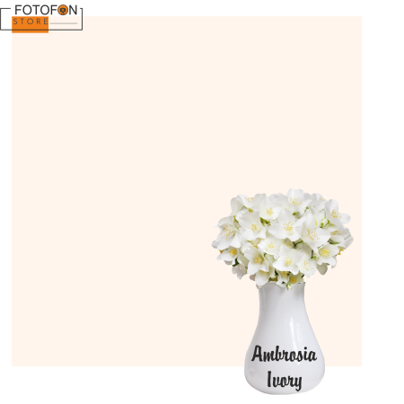 Однотонний фон Кремовий, вініловий студійний фон для фото Ambrosia Ivory