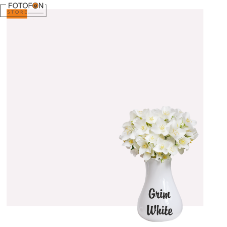 Однотонний фон Світло-сірий, вініловий студійний фон для фото Grim white