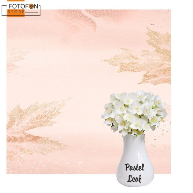 Фотофон, фон для фото вініловий студійний текстурний Pastel Leaf