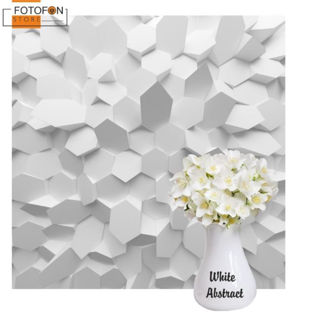 Фотофон, фон для фото вініловий студійний White Abstract
