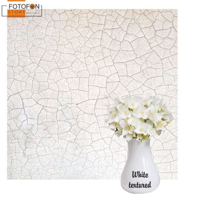 Фотофон, фон для фото вініловий студійний White textured
