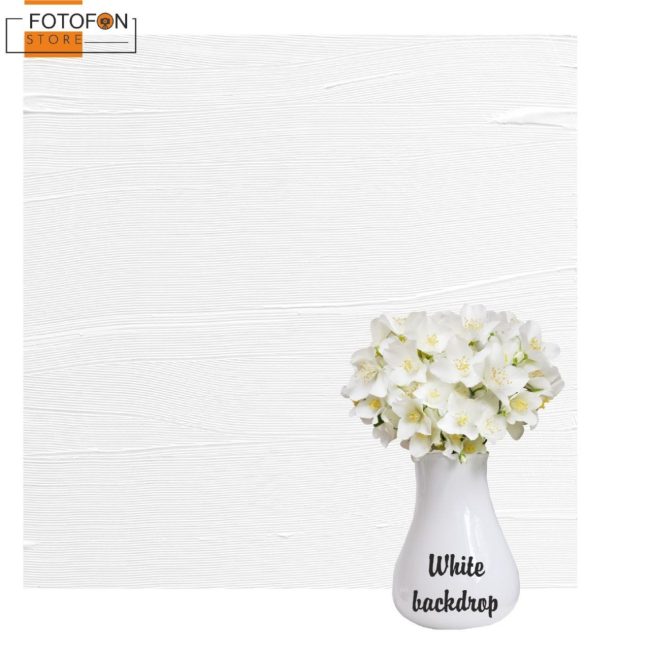 Фотофон, фон для фото вініловий студійний White backdrop