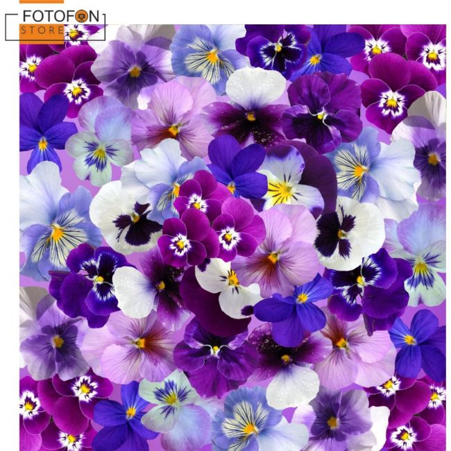 Фотофон, фон для фото вініловий студійний Purple Flower