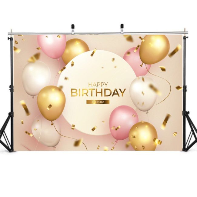 Вініловий фотофон Happy Birthday Celebration Balloons