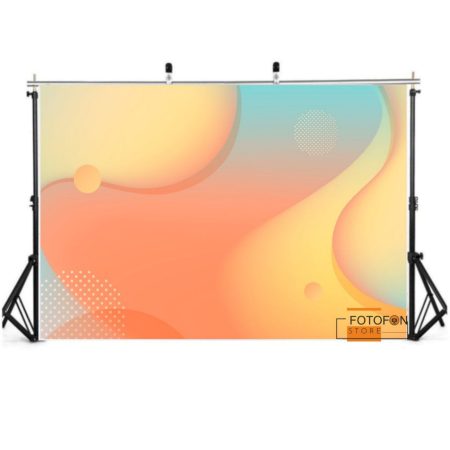 Вініловий фотофон Orange fluid gradient