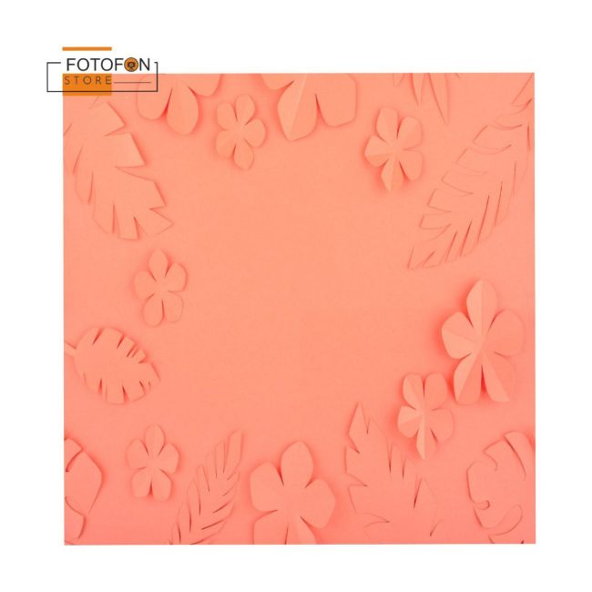 Фотофон, фон для фото вініловий студійний Paper flowers