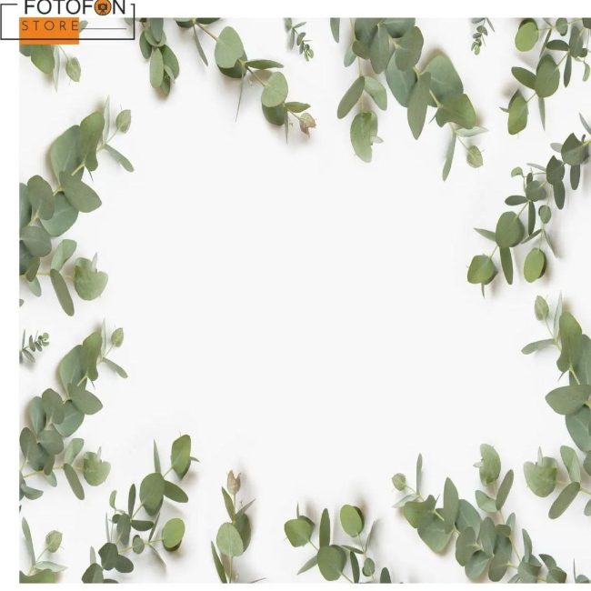 Фотофон, фон для фото вініловий студійний Eucalyptus white 1.0