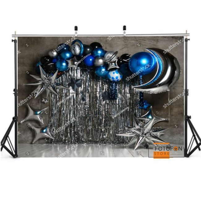 Вініловий фотофон Happy Birthday Silver