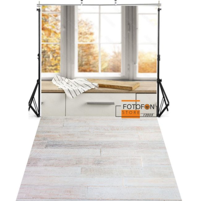 Вініловий фотофон Стіна Підлога "Windows Autumn Day"