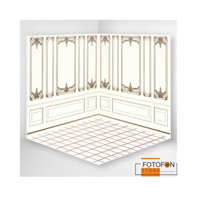 3D вініловий кутовий фотофон "Gold Molding"