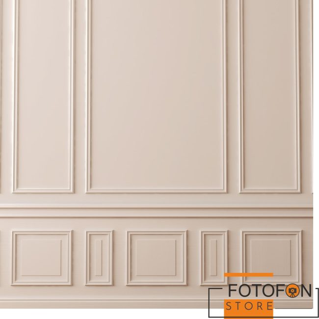 Вініловий фотофон Beige classic wall