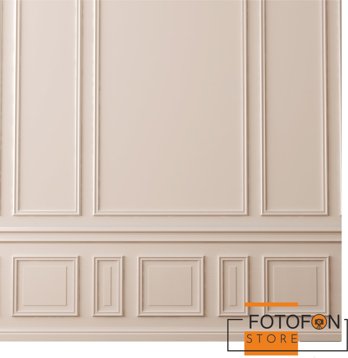 Вініловий фотофон Beige classic wall